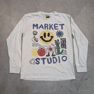 Chinatown Market x Smiley Studio Graphic Long Sleeve Shirt Men's M